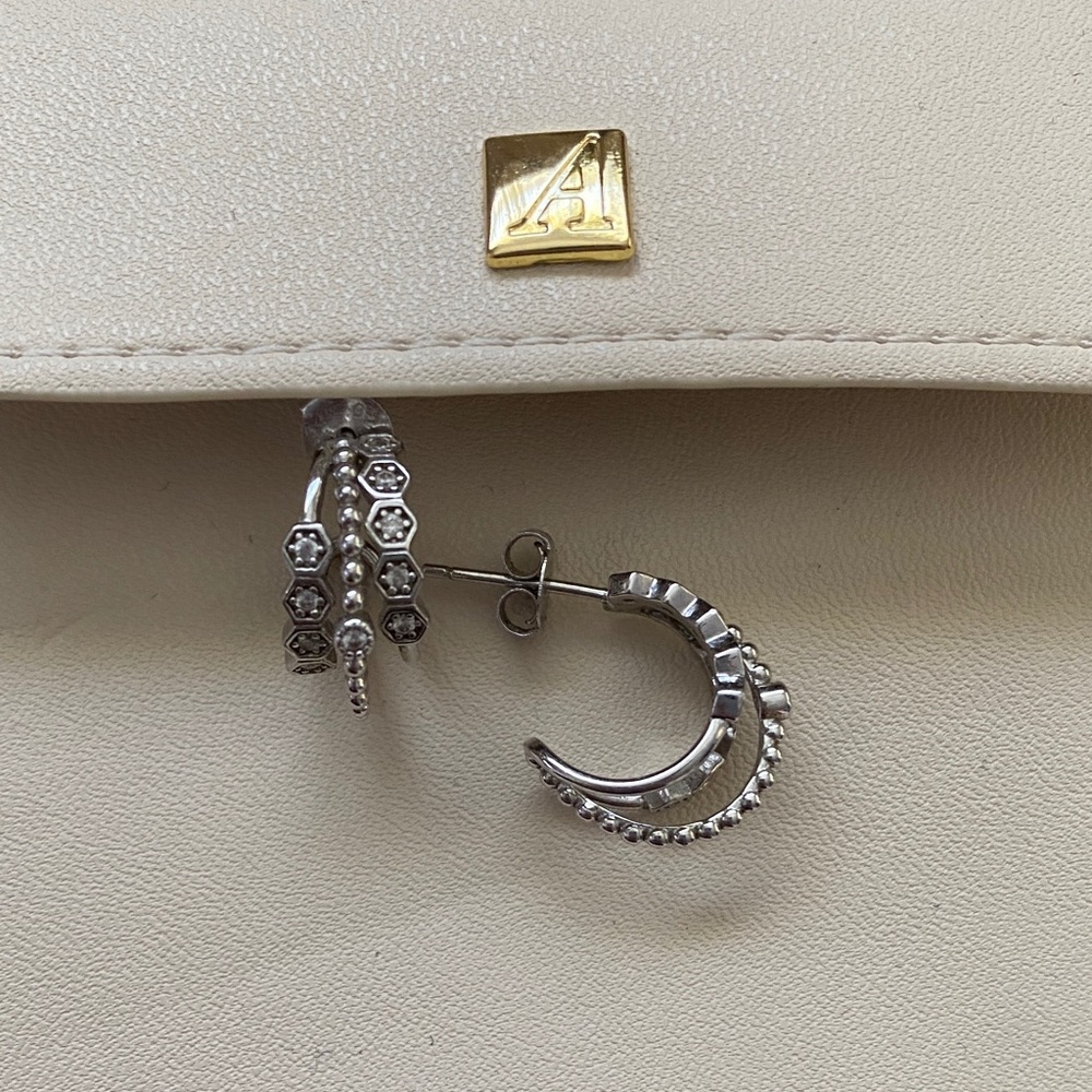 Adornmonde Multi-Layered Hoop Earrings